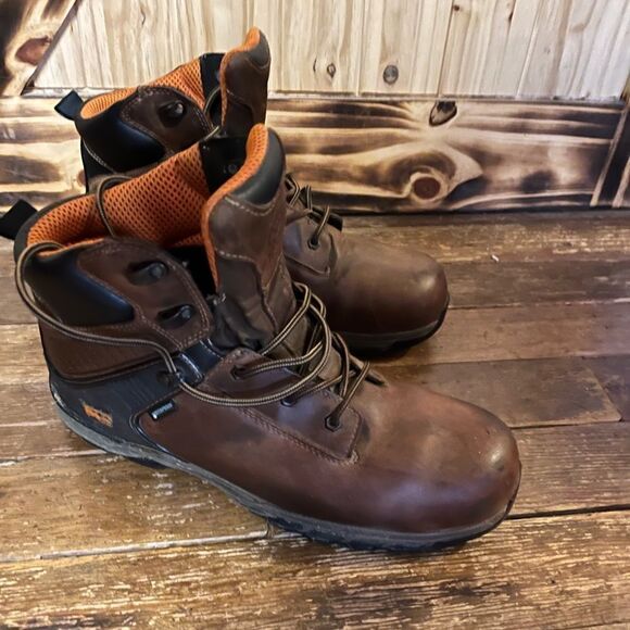 Men’s Timberland Pro Series Work Boots Brn 13W - Picture 13 of 15